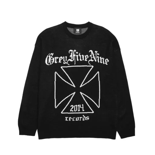 G59 Records Knitted Sweater (Black)