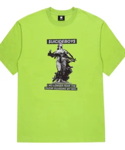 G59 Guarding My Heel T Shirt Safety Green