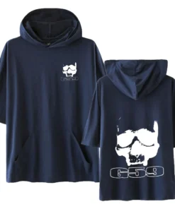 G59 Merch T-shirt with Hooded Cool Casual Short Sleeve Tee