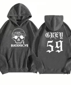 Suicideboys G59 Hip Hop Hoodie Gray