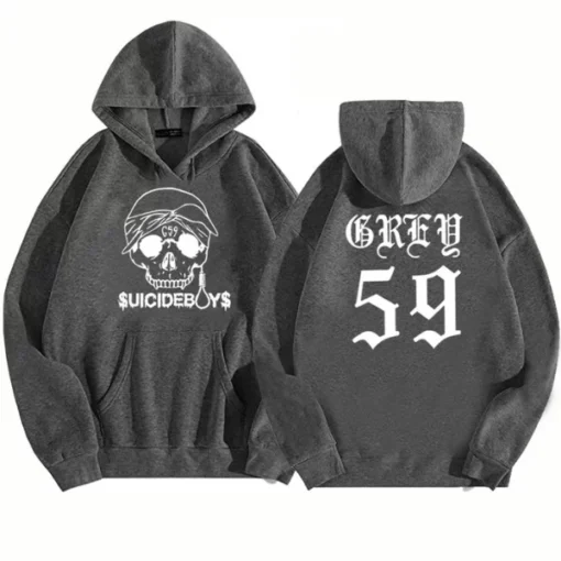 Suicideboys G59 Hip Hop Hoodie Gray