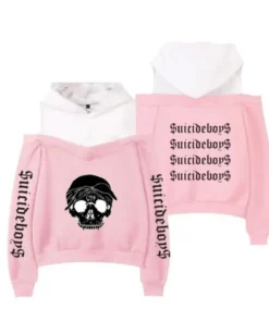 Suicideboys Merch Shoulder Hoodie Women