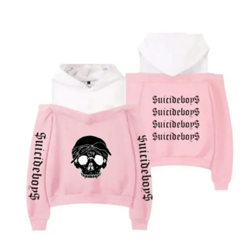 Suicideboys Merch Shoulder Hoodie Women