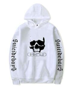 $uicideboy$ G59 Records Merch White Hoodie